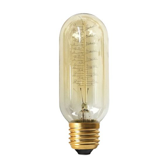 Tube Filament Métallique Spiralé 24W E27 2000K Ambre. 3125460249947