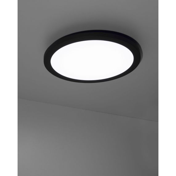 Rama - Plafonnier LED IP 65 Ø270x45 14W 3000K 1000lm 120° gris foncé