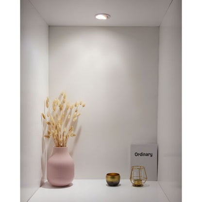 Spot led blanc orientable Adrian 6W 220-240V IP65 550lm 3000K dim 87x57mm