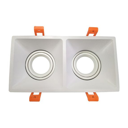 Jocaste - Enjoliveur pour spot encastré 205x105x113 enc.195x95 blanc