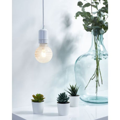 Globe D.80 Strie Blanc P De Vis 31,5Mm