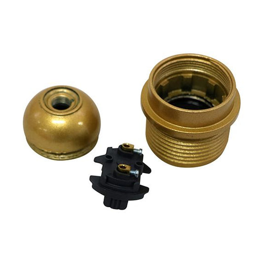 FS DOUILLE DÉMONTÉE E26 À CHEMISE SEMI-FILETÉE AVEC PORTÉE OR