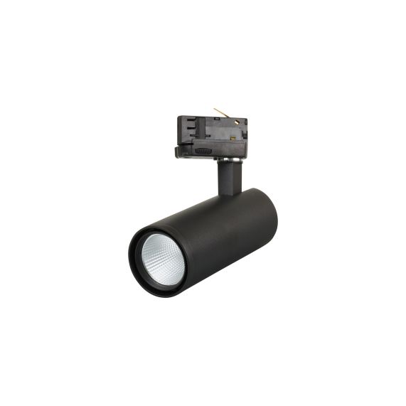 Mimas - Projecteur sur rail LED Ø65x215 14W 3000K 1200lm 36° noir