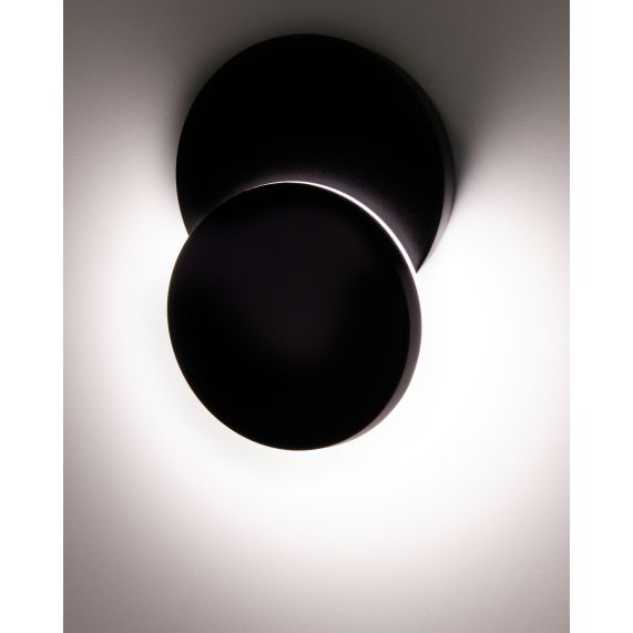 Elypte - Eclairage résidentiel 12,5W 3000K 600lm 140x140x48mm CLI IP54 rond Dark Black