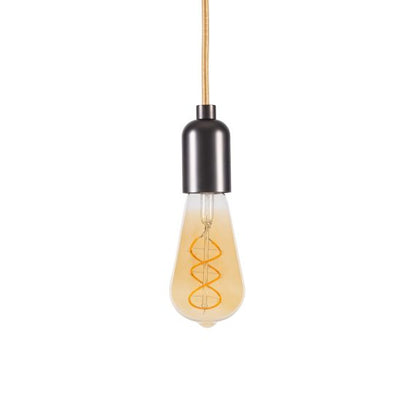 Edison Filament LED Torsadée 8W 500lm E27 2000K Dim Ambrée