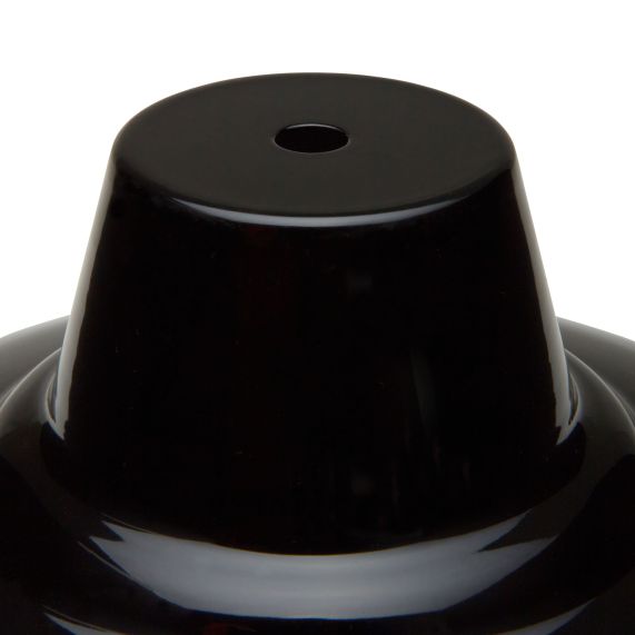 Rosace porcelaine ø68mm noir