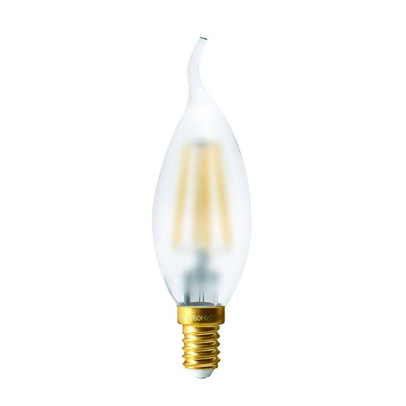 FS Ecowatts - Lot de 2 Ampoules Filament LED - Flamme CDV 4W E14 2700K Mat 3125469986652