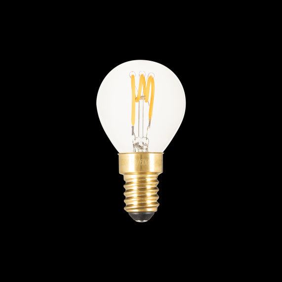 Sphérique G45 Filament LED Torsadée 4W 2200K 270lm E14 Non Dim. Cl.
