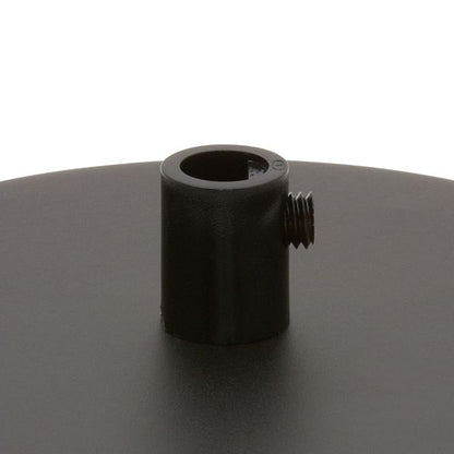 Plafonnier Acier D.100mm Noir + Arrêt Pour Câble D.6mm