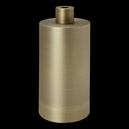 Douille Cylindre Acier E27 Or Antique