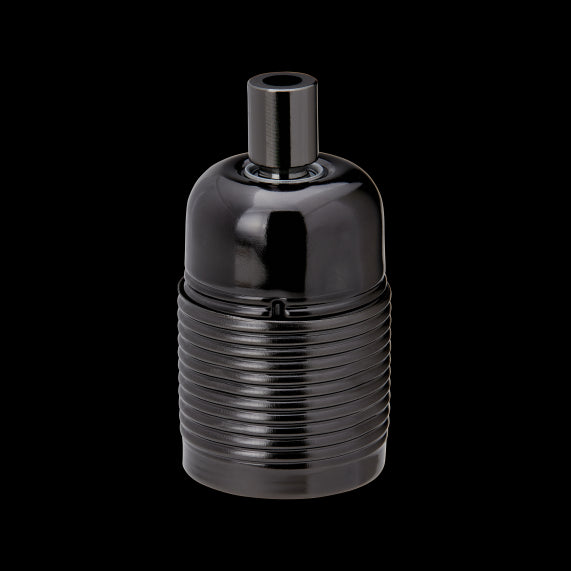 Douille Laiton E27 Filetée Noire