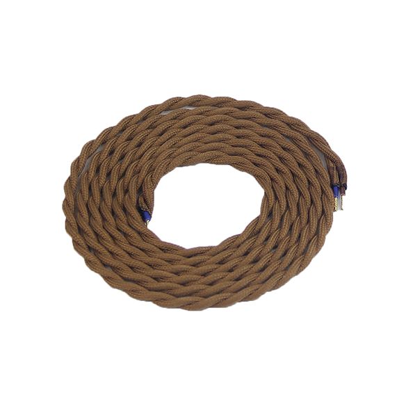 FS Cable torsadé Marron 2 mètres 2 x 0,75mm2