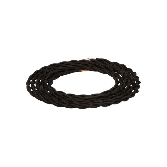 twisted cable - black 2m 2 x 0,75mm2