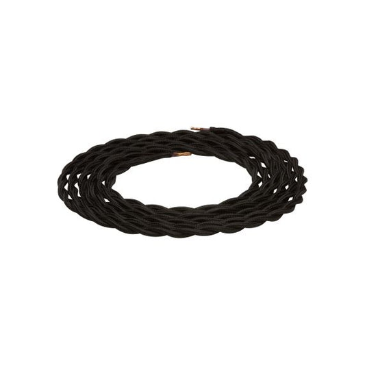 twisted cable - black 2m 2 x 0,75mm2
