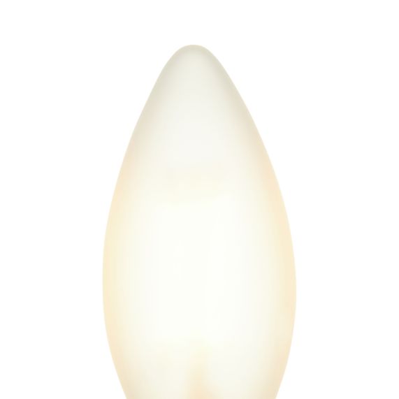 Lot de 2 Ampoules Filament LED - Flamme 4W E14 2700K  440lm 360° MATT FINISH