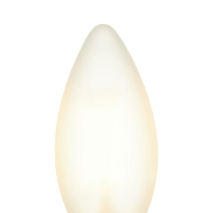 Lot de 2 Ampoules Filament LED - Flamme 4W E14 2700K  440lm 360° MATT FINISH