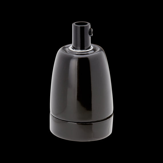 Douille Céramique E27 Noire