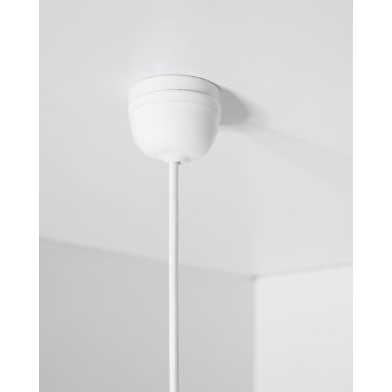 Rosace porcelaine ø68mm blanc