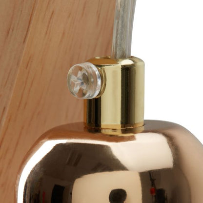 Pack lampe Bois 18471 + Ampoule Edison Filament LED LOOPS 5W E27 2000K 260lm Amb 716603