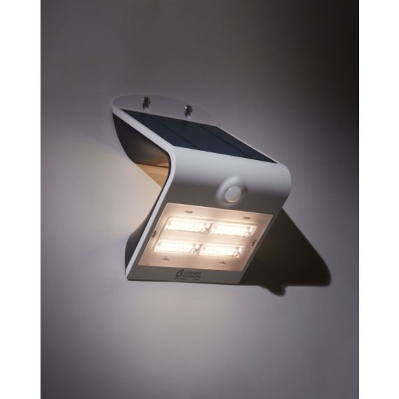 BUTTERFLY - Projecteur solaire LED blanc détecteur présence IP65 4000K 3,2W 400lm
