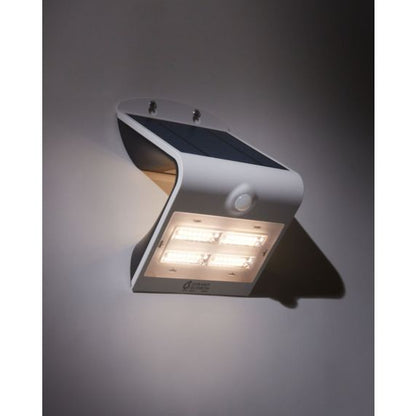 BUTTERFLY - Projecteur solaire LED blanc détecteur présence IP65 4000K 3,2W 400lm