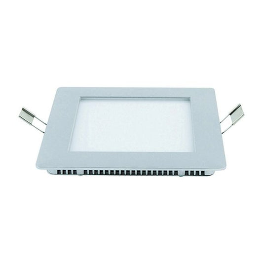 Nimba - Luminaire encastré LED 200x200x18 enc.184x184 12W 4000K 1000lm 120° RAL9016
