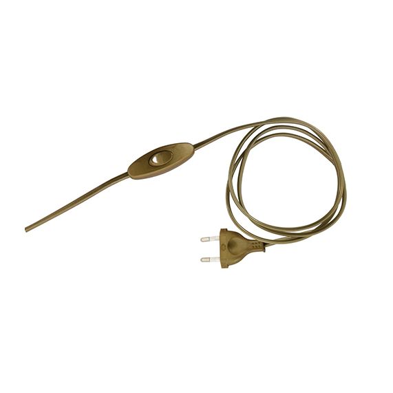 Cordon 2X0.75 L.2M Or Avec Inter