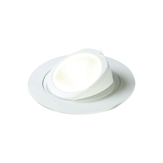 Simba - Spot encastré orientable LED Ø168x122 enc.Ø150 35W 4000K 3000lm 36° blanc