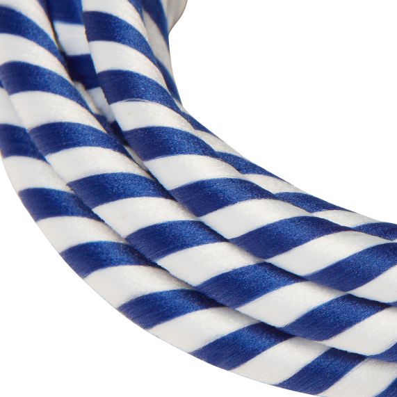 Cable rond spirale bleu blanc 2 mètres 2 x 0,75mm2