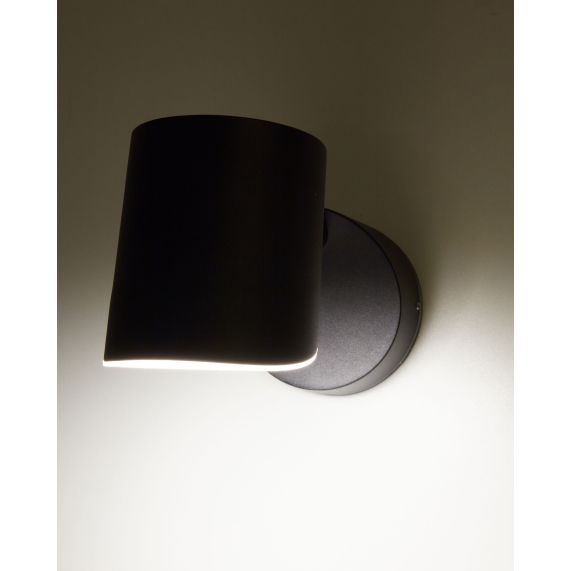 Elypte - Eclairage résidentiel 12,5W 3000K 600lm 108x108x173mm CLI IP54 Dark Black