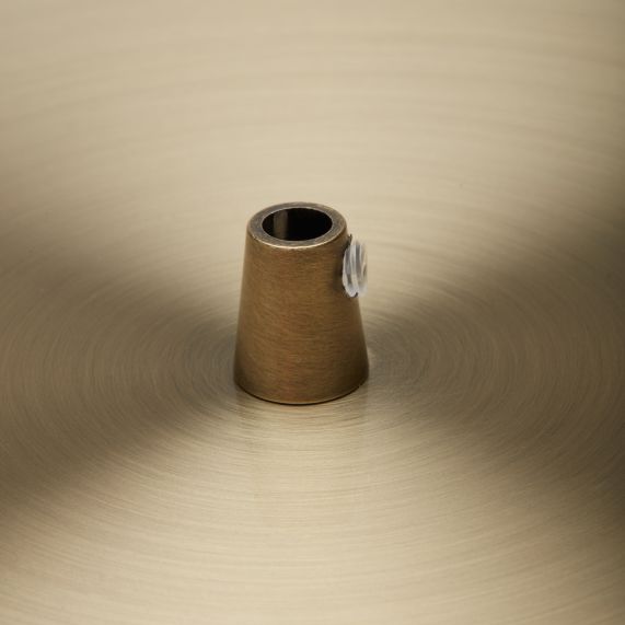 Plafonnier Acier D.300mm Laiton Brossé 5 sorties + Arrêts Pour Câbles D.6mm EAN 3125461875753