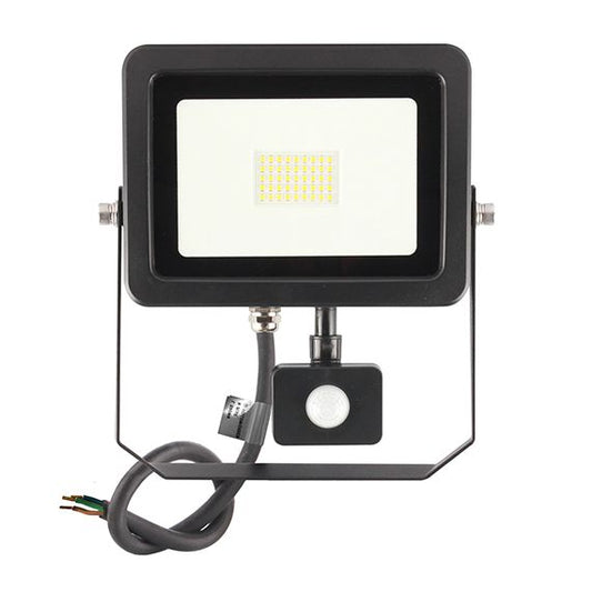 Yonna II - Projecteur LED 30W 4000K 3000lm 110° IP44 noir PIR