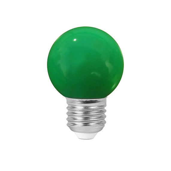 Spherique G45 E27 Vert Guinguette 1W Vert Blister