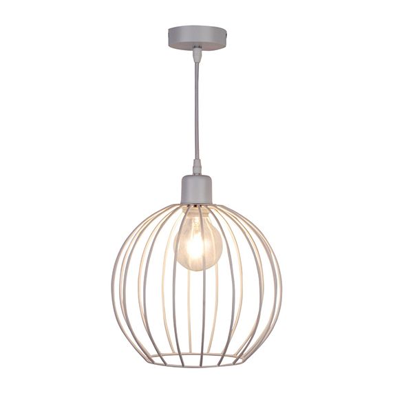 FS EL Suspension E27 Max.40W abat-jour Metal Blanc extérieur / intérieur cable PVC L.100cm Blanc