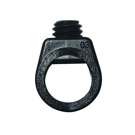 Arret Cable Vis Blocag.Nyl.Noir D.12