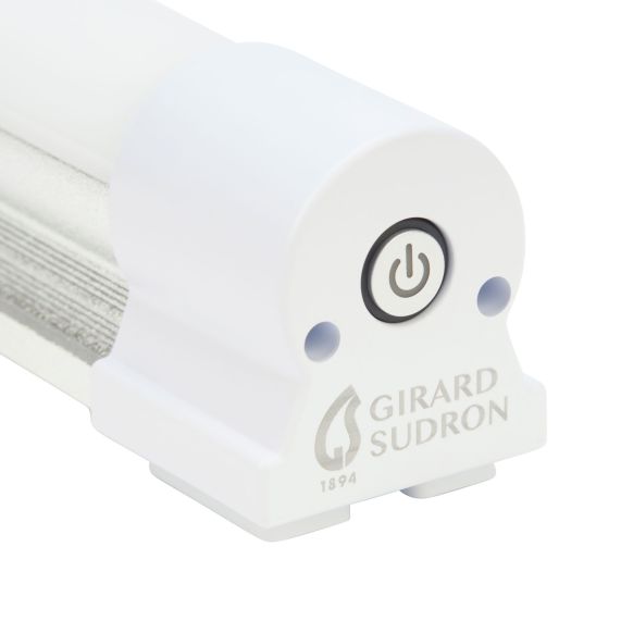 Dione - Batterie tube LED 340x33.5x39 6W 6000K 700-360-75lm 120° argent Dim