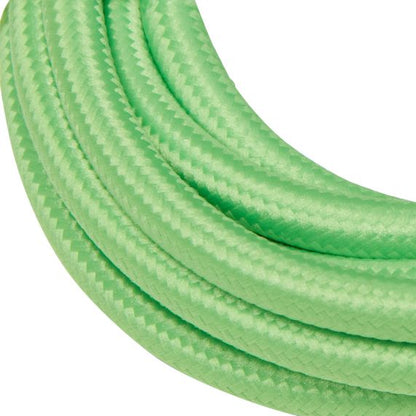 Câble Textile Rond 2x0,75mm2 Double Isolation Vert 2 Mètres
