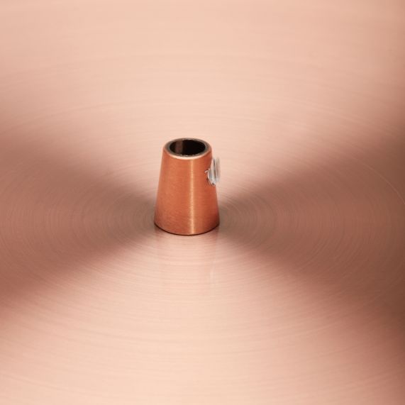 Plafonnier Acier D.300mm Cuivre 5 Sorties + Arrêts Pour Câbles D.6mm EAN 3125461875749