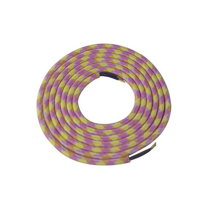 FS Cable rond rose jaune blanc 2 mètres 2 x 0,75mm2