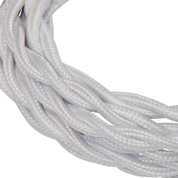 twisted cable - white 2m 2 x 0,75mm2