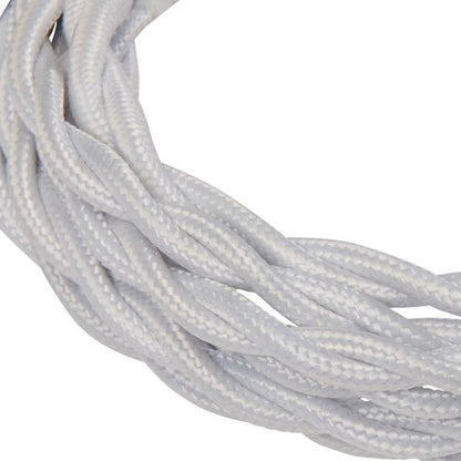 twisted cable - white 2m 2 x 0,75mm2