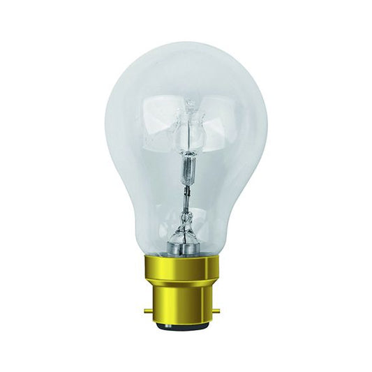 FS STANDARD A60 ECO-HALO 46W B22 2750K 702LM CL.