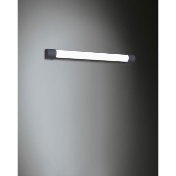 Dione - Batterie tube LED 340x33.5x39 6W 6000K 700-360-75lm 120° argent Dim