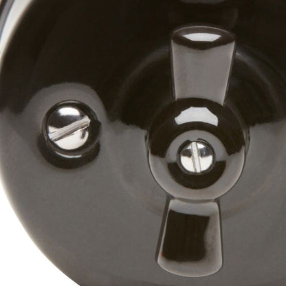 RETRO-INDUS switch porcelain surface mounted black