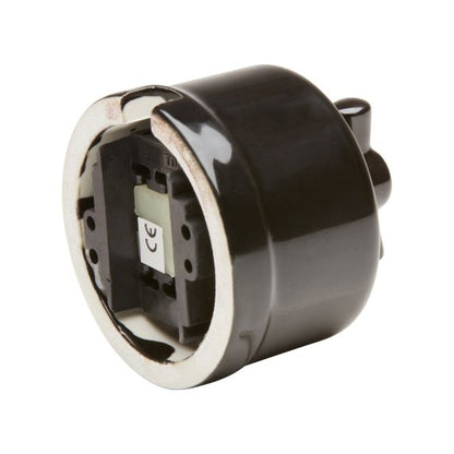 RETRO-INDUS switch porcelain surface mounted black