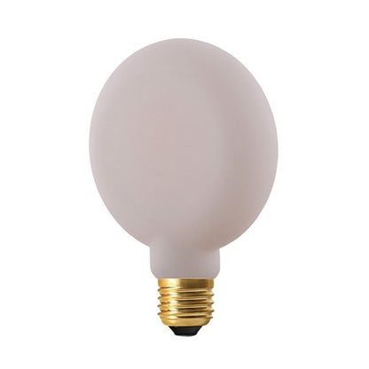 Ampoule Plate G105 6W600lm  E27 2700K Opaline. Dim