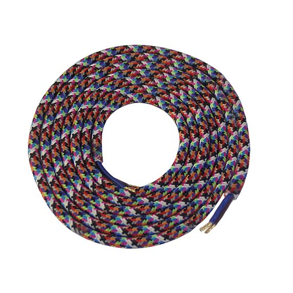 FS Cable rond couleurs mixtes 2 mètres 2 x 0,75mm2