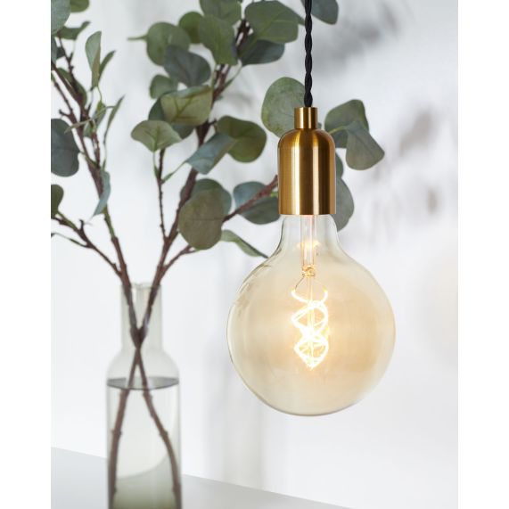 Douille Acier E27 Lisse Dorée