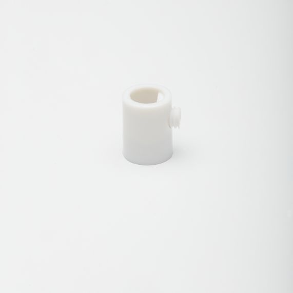 Plafonnier Acier D.300mm Blanc 5 Sorties + Arrêts Pour Câbles D.6mm