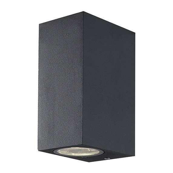 Carrol - Applique murale Up & Down 93x68x150 max 2x11W gris foncé